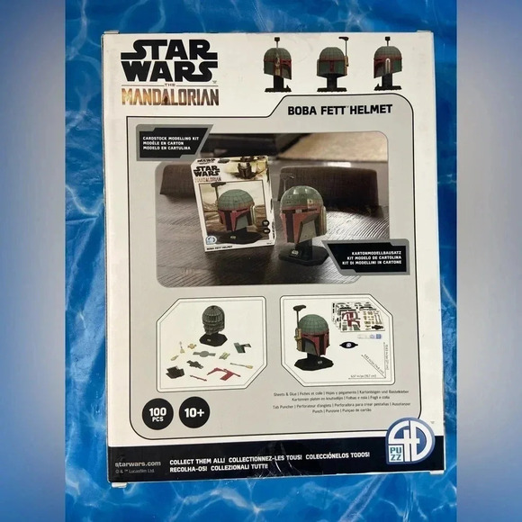 Star Wars - 4D Paper Model  Kit Boba Fett Helmet - New, Sealed - Picture 5 of 5